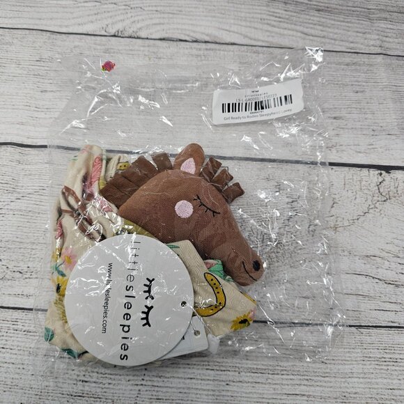 Little Sleepies Pink Rodeo Horse Lovey - Picture 1 of 2